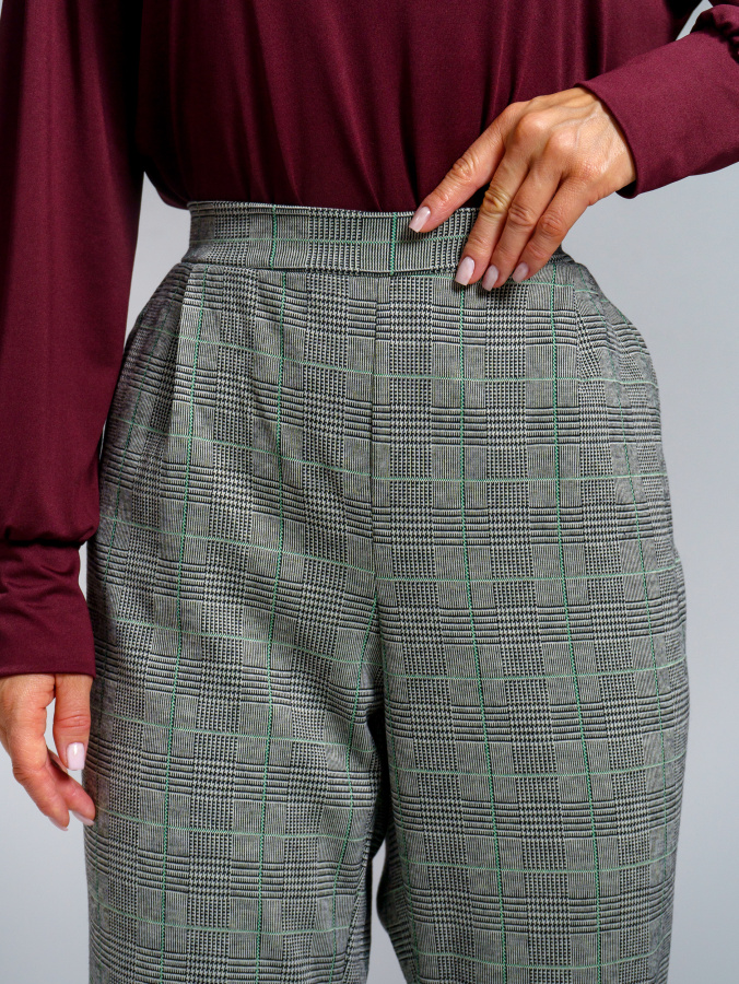 Стиль(зелёный) брюки