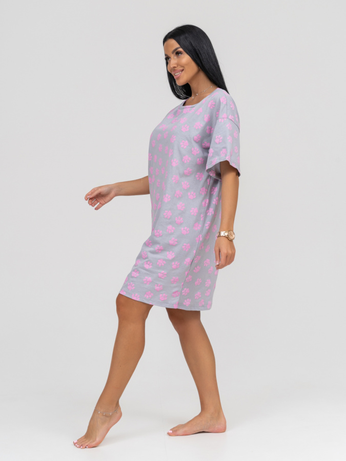 Алина (серый) сорочка ночная