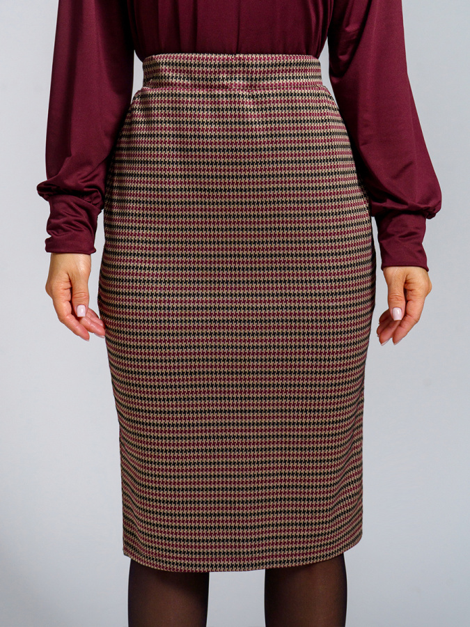 Лорен (бордо) юбка