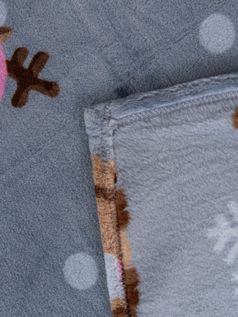 Веселые олени Плед велсофт