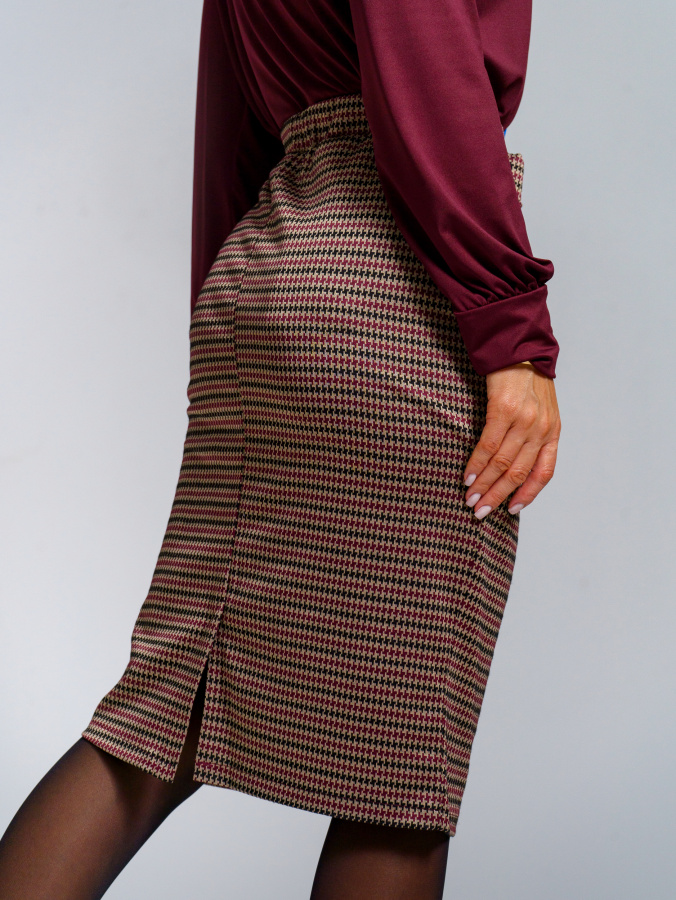 Лорен (бордо) юбка