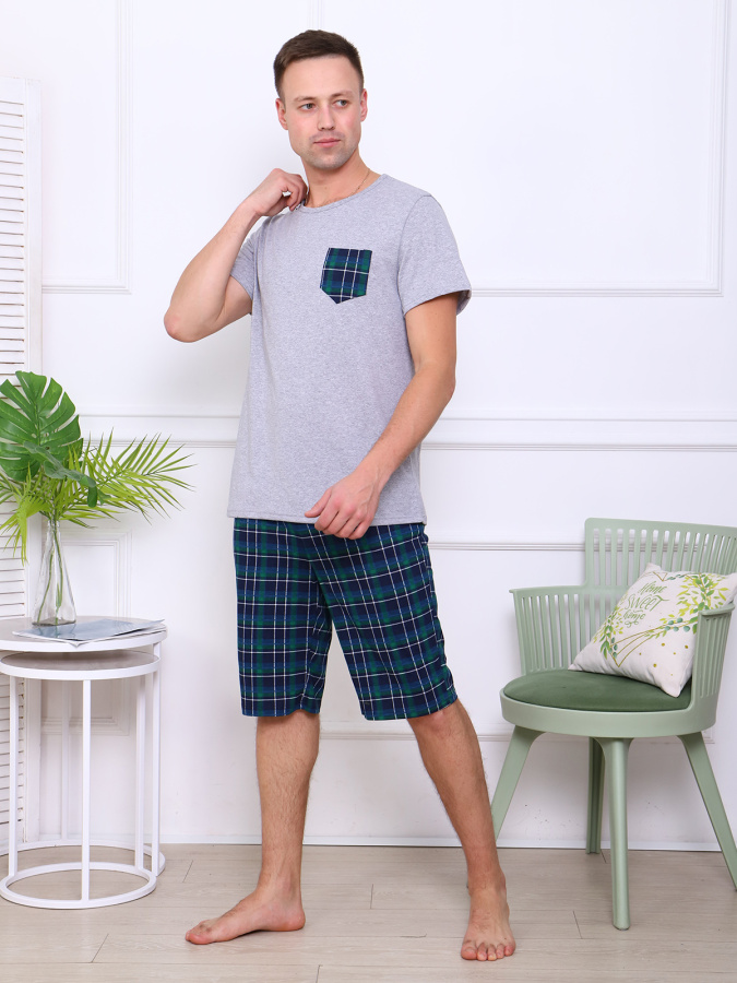 Карл-2 (зелёный) комплект (футболка+шорты)