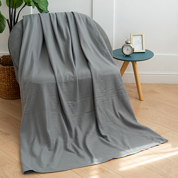 Серый Плед флис100*150