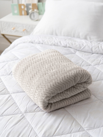 Океан(дымчато-серый) плед велсофт