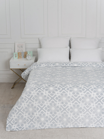 Лотос(серебро) плед велсофт