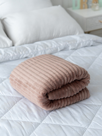 Вертикаль(терракот) плед велсофт