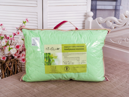 Подушка "Бамбук" микрофибра (зел) Подушка "Бамбук" микрофибра (зел)