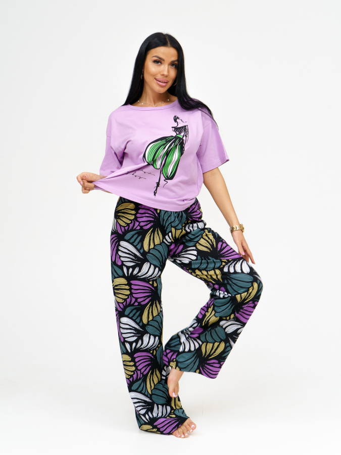 Танец(лаванда) футболка+брюки