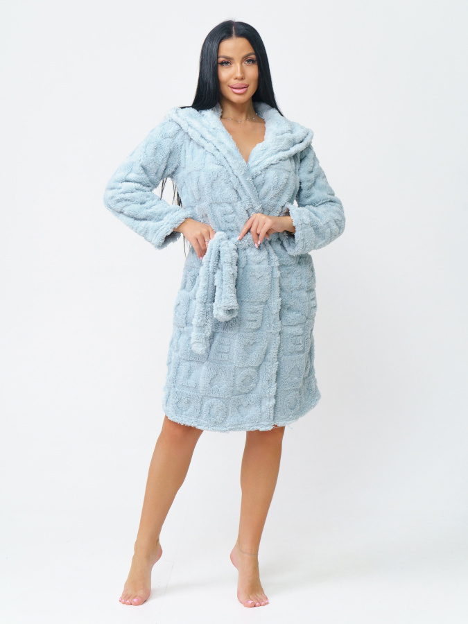 Ежик(голубой) халат