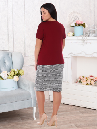 Милена (бордо) футболка Милена (бордо) футболка