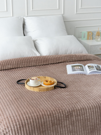 Вертикаль(терракот) плед велсофт