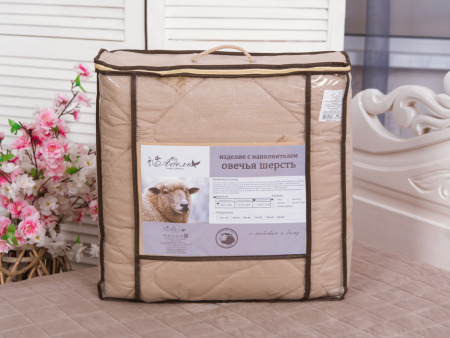 Одеяло "Овечья шерсть" всесезонное тик