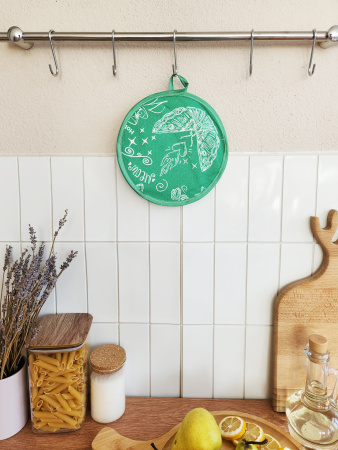 Прихватка рогожка