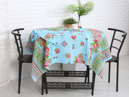 Скатерть "Шиповник" рогожка