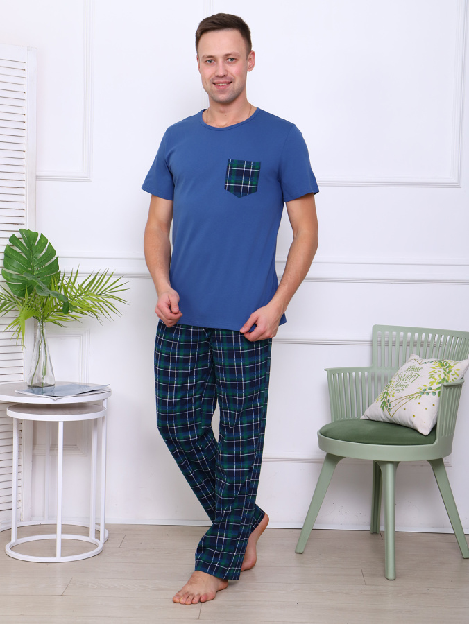 Карл (зелёный) комплект (футболка+брюки)