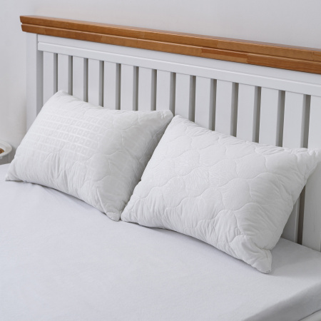 Подушка стеганая файбер м/ф (белая)
