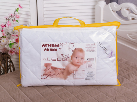 Одеяло "Лебяжий пух" облегченное микрофибра (бел) детское