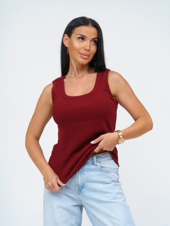Мия(бордовый) майка женская