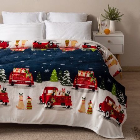 Сочельник плед велсофт