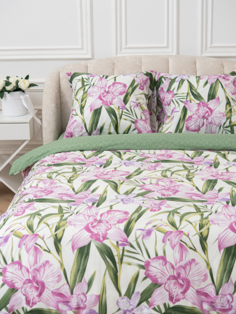 Пурпурная орхидея КПБ поплин