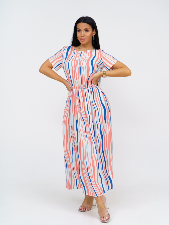 Ассоль(волна коралл) платье