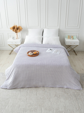 Вертикаль(сирень) плед велсофт