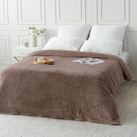 Вертикаль(терракот) плед велсофт