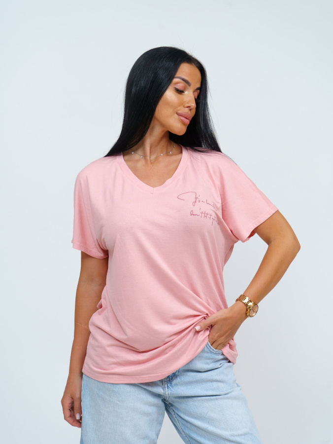 Оксана(пудровый) футболка