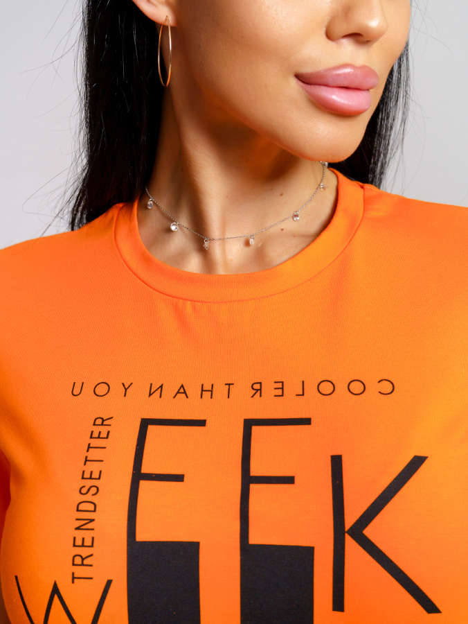 Миранда(оранжевый) футболка женская