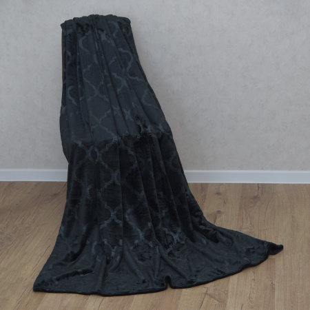 Дубай(серый) плед велсофт