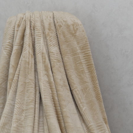 Графика(беж) плед велсофт