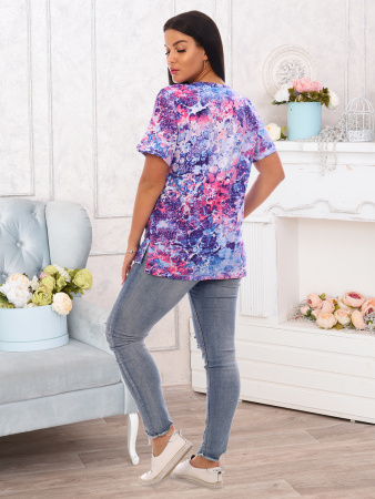 Абстракция (фиолет) футболка женская Абстракция (фиолет) футболка женская