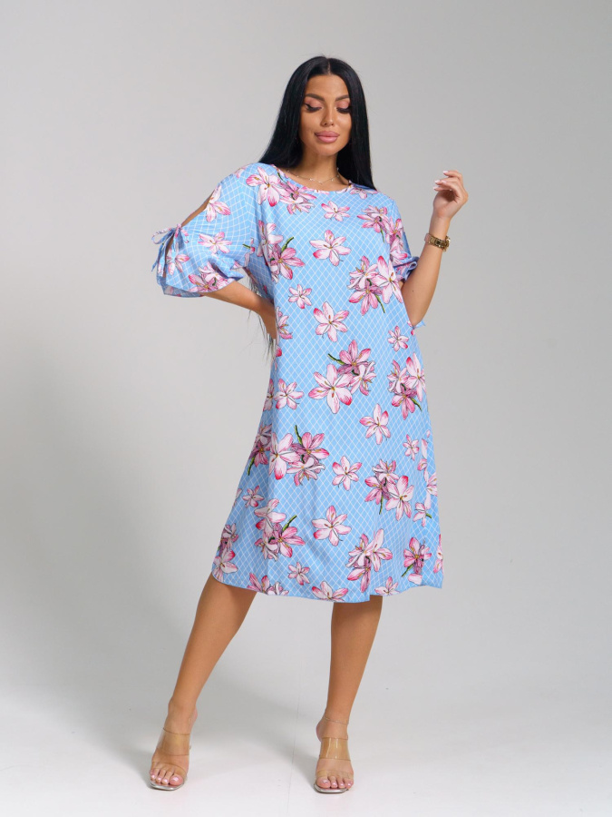 Лилия(голубой) платье