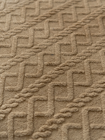 Ромбики(корица) плед велсофт