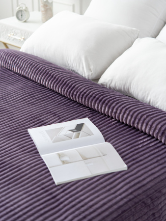 Вертикаль(чароит) плед велсофт