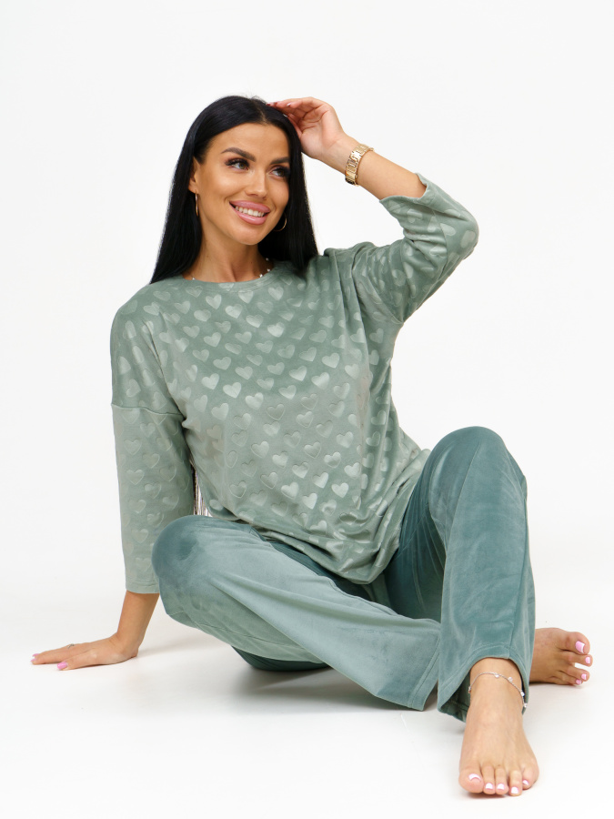 Комильфо(олива) костюм