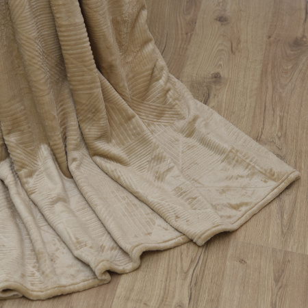 Графика(беж) плед велсофт