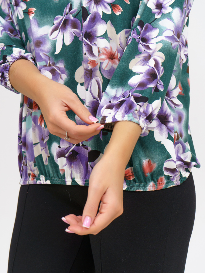 Фиалка(голубой) блузка