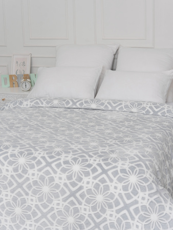 Лотос(серебро) плед велсофт