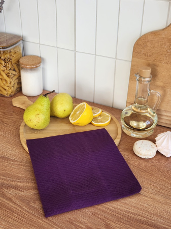 Полотенце вафельное однотонное