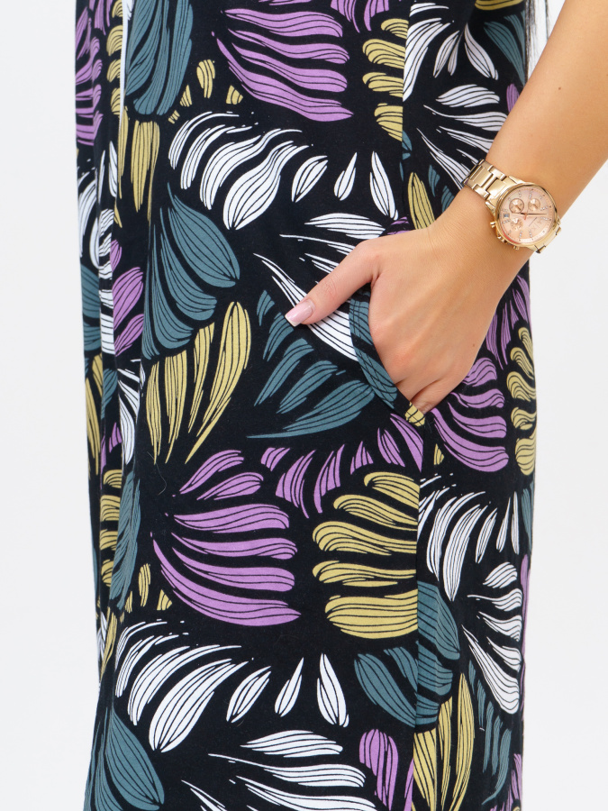 Пальма(фиолет) халат