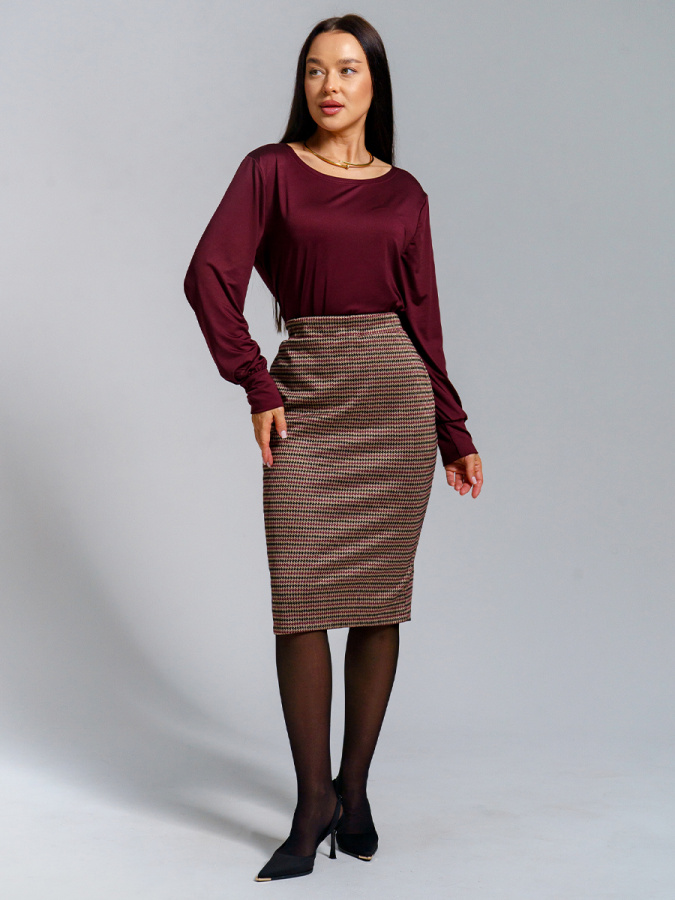 Лорен (бордо) юбка