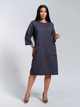 Нелли(графит) платье р.56