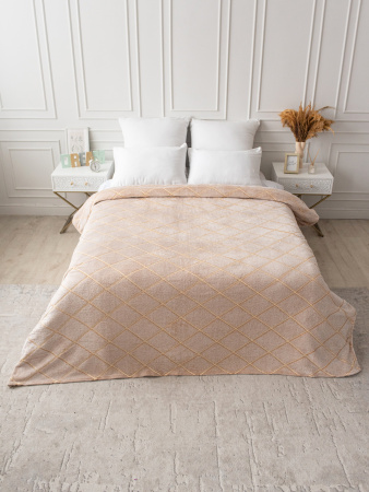 Клетка(песчаное облако) плед велсофт