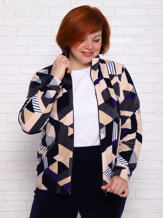 Форсаж(ромбы фиолет) толстовка