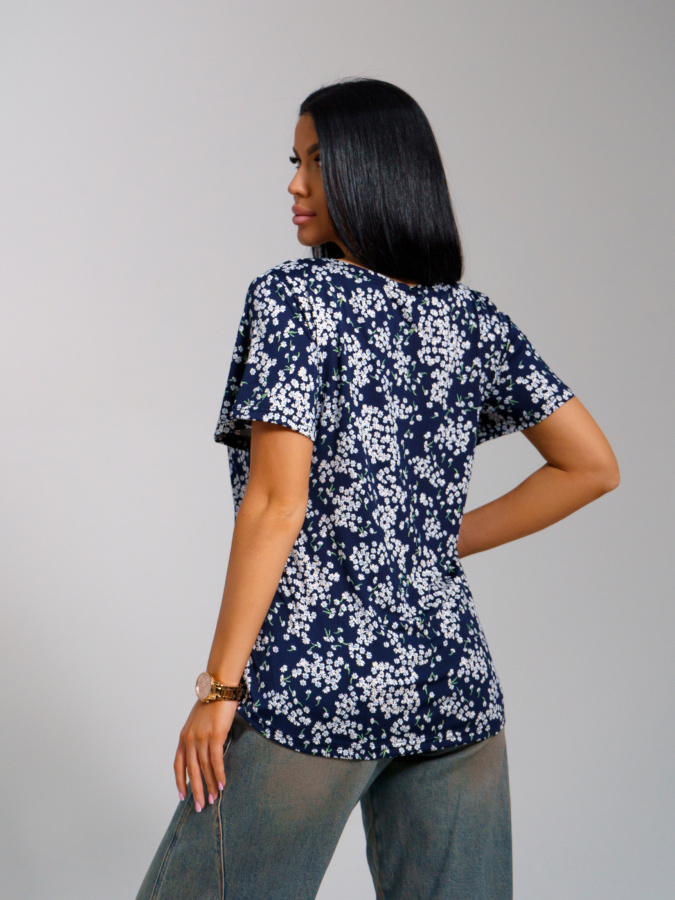 Романтика(незабудка) туника