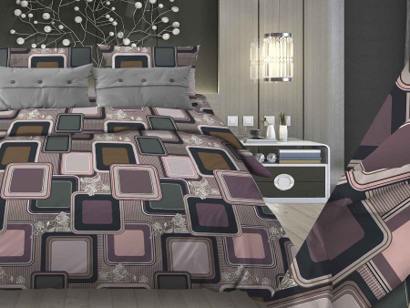 Лабиринт(коричневый) КПБ бязь