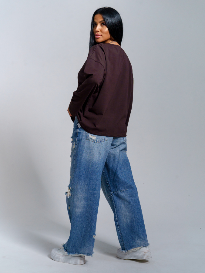 Лика(шоколад) лонгслив