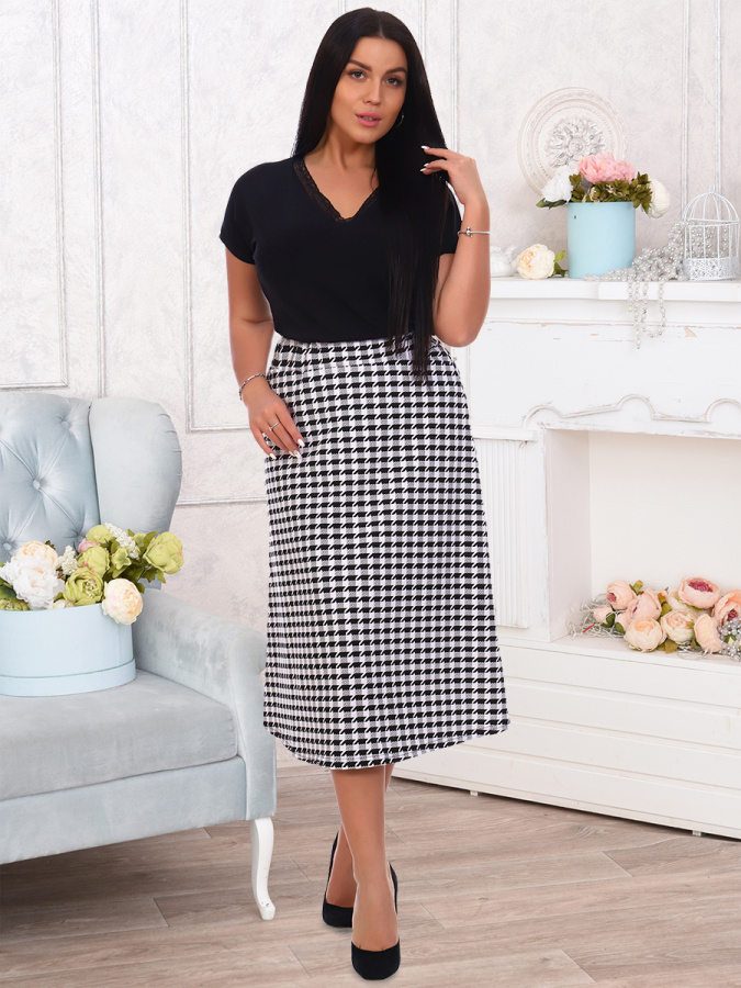 Гусиная лапка юбка