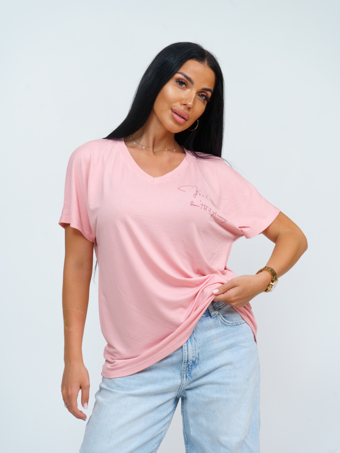 Оксана(пудровый) футболка